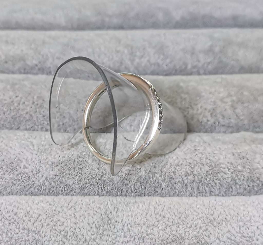 Silver Half Eternity Ring