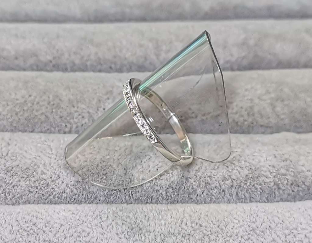 Silver Half Eternity Ring