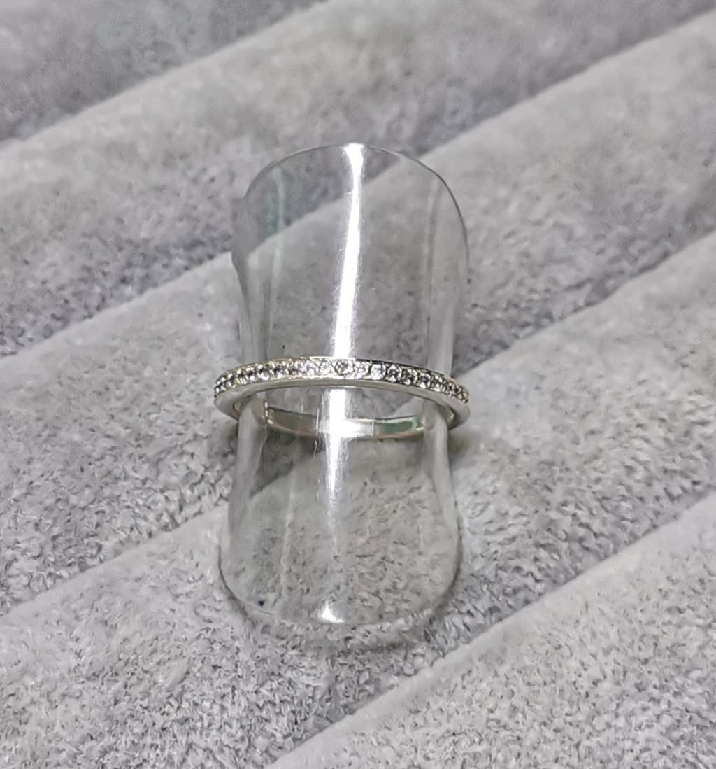 Silver Half Eternity Ring
