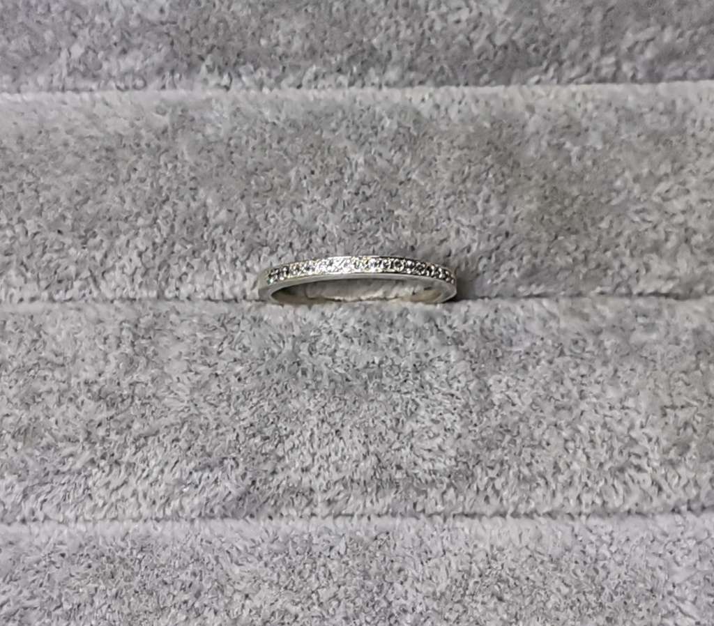 Silver Half Eternity Ring