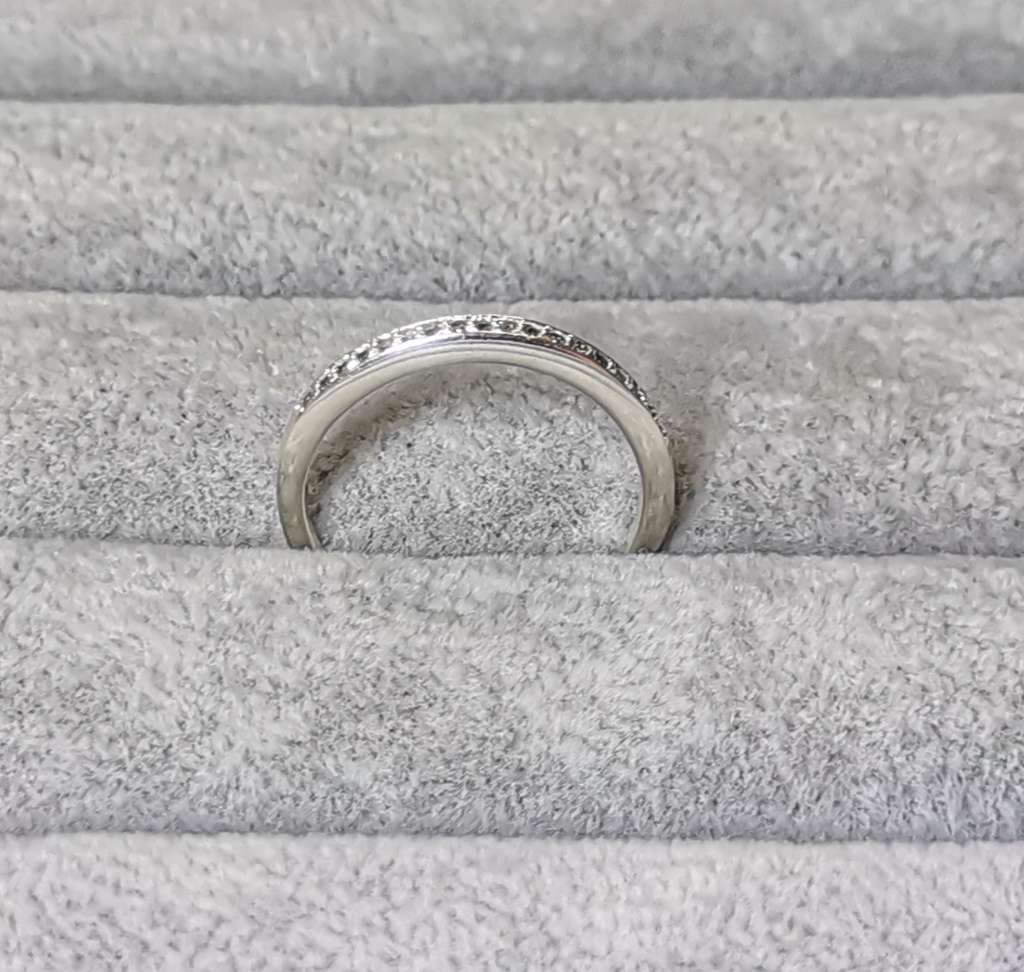 Silver Half Eternity Ring