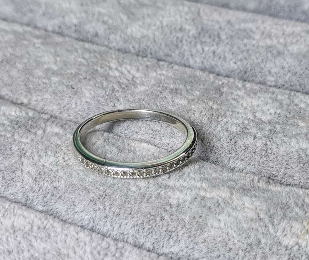 Silver Half Eternity Ring
