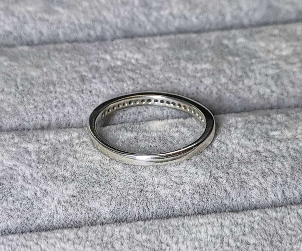 Silver Half Eternity Ring