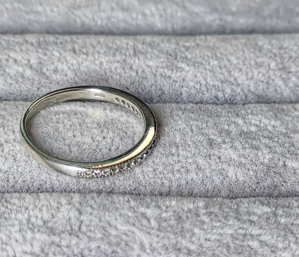 Silver Half Eternity Ring