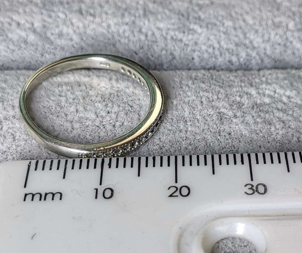 Silver Half Eternity Ring