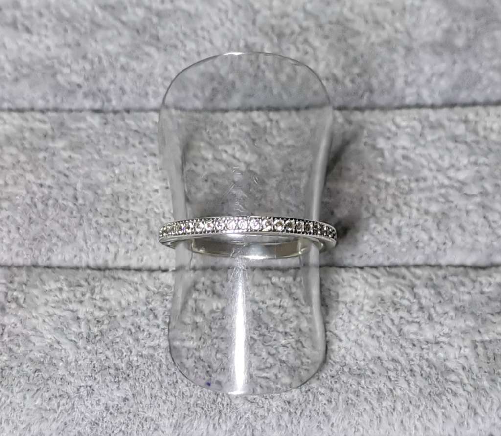 Silver Half Eternity Ring