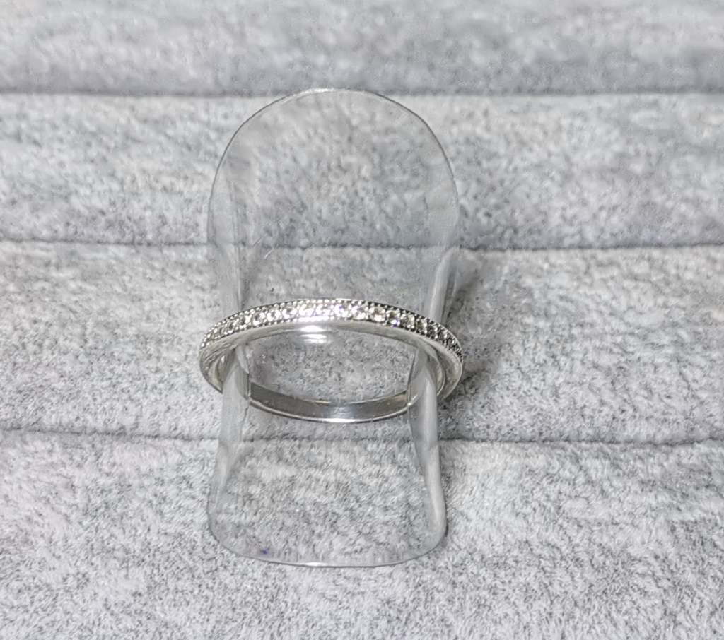 Silver Half Eternity Ring