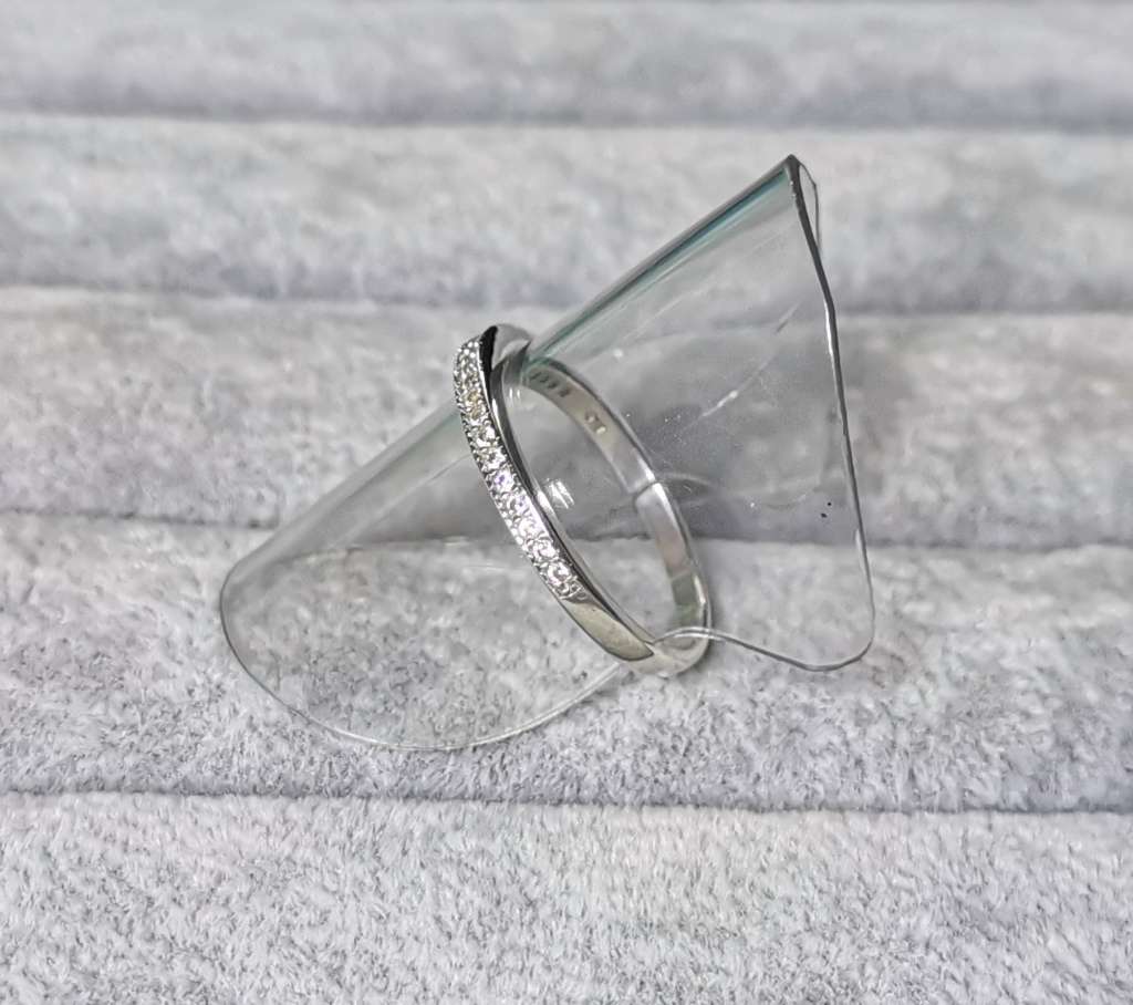 Silver Half Eternity Ring