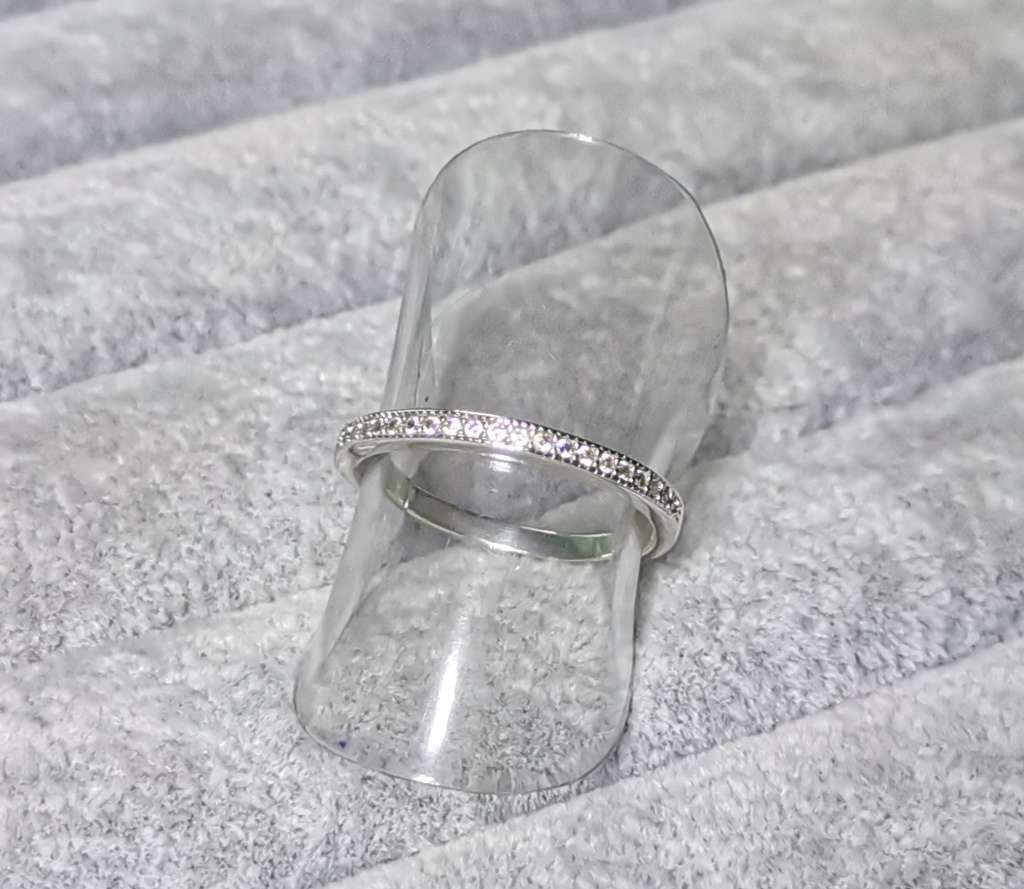 Silver Half Eternity Ring