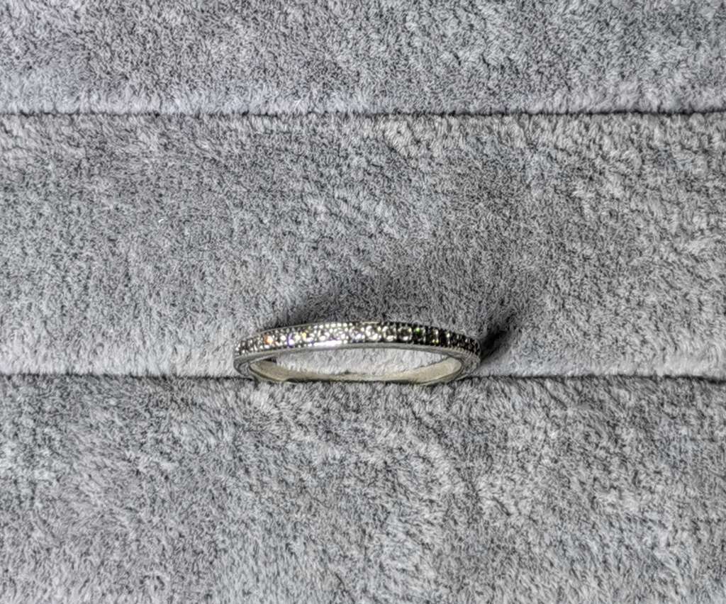 Silver Half Eternity Ring