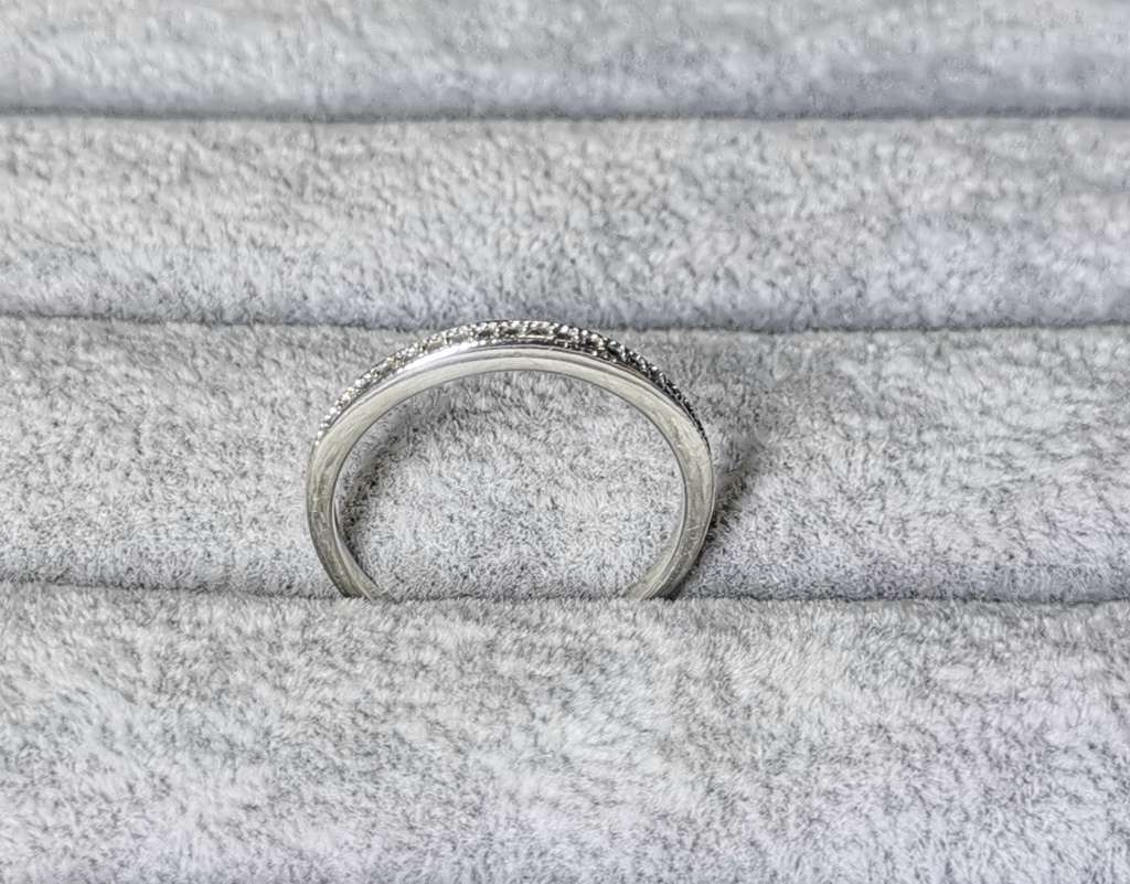 Silver Half Eternity Ring