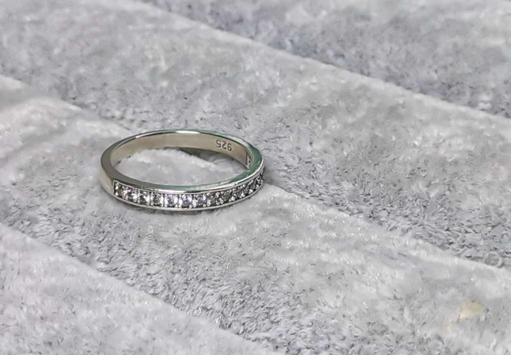 Silver Half Eternity Ring