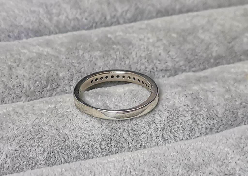 Silver Half Eternity Ring