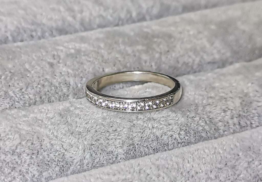 Silver Half Eternity Ring