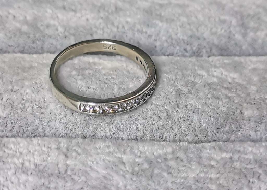 Silver Half Eternity Ring