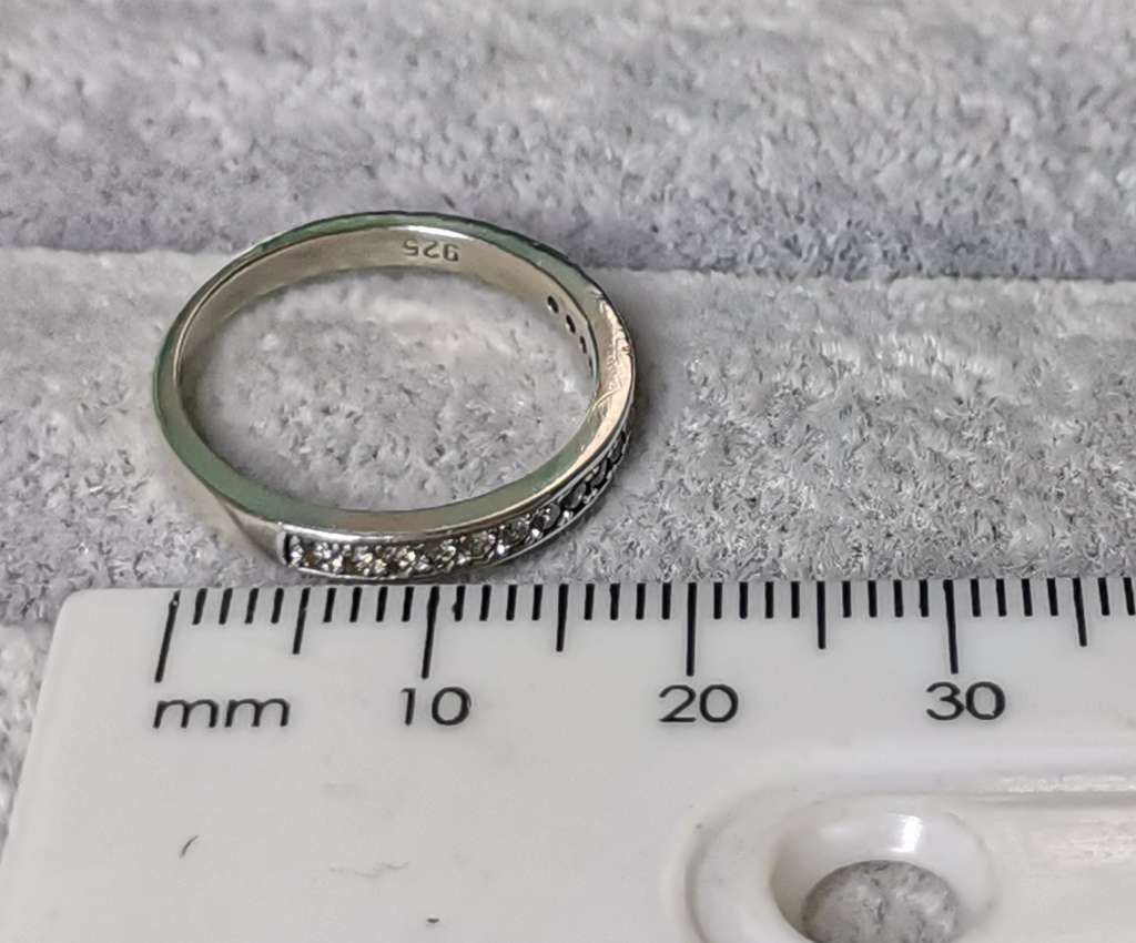 Silver Half Eternity Ring