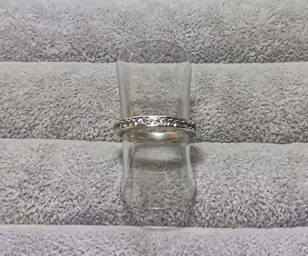 Silver Half Eternity Ring