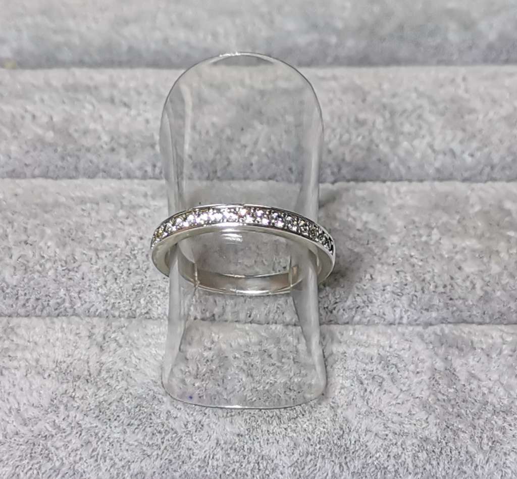 Silver Half Eternity Ring
