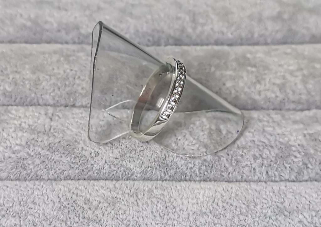 Silver Half Eternity Ring