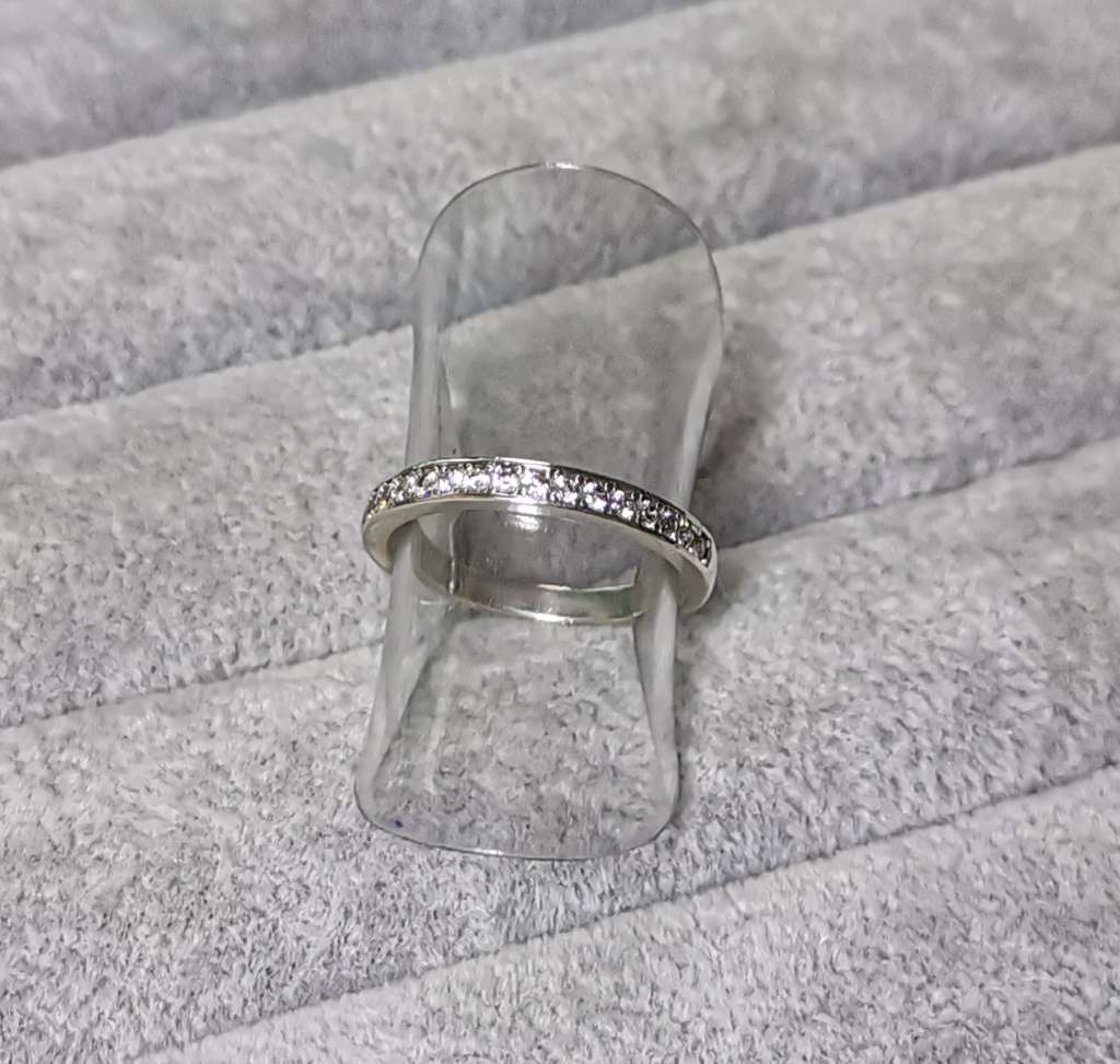 Silver Half Eternity Ring