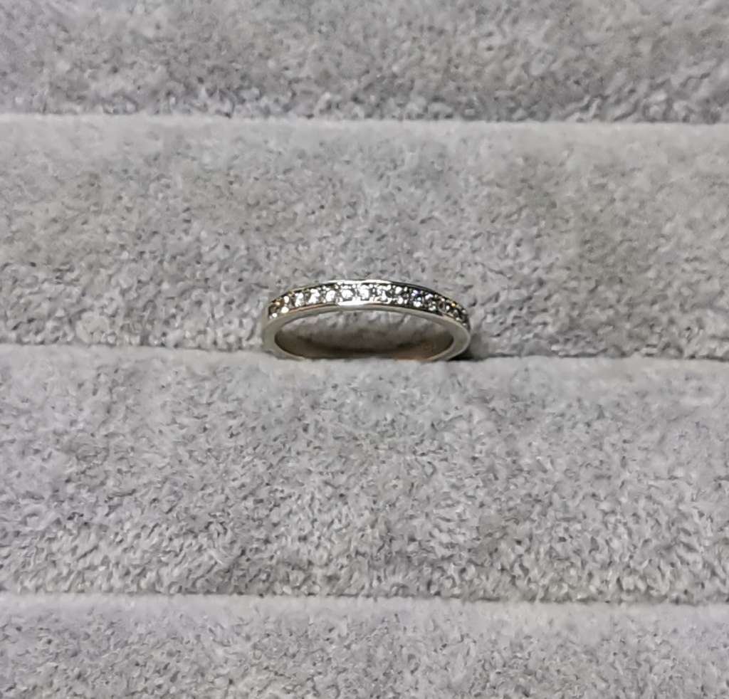 Silver Half Eternity Ring