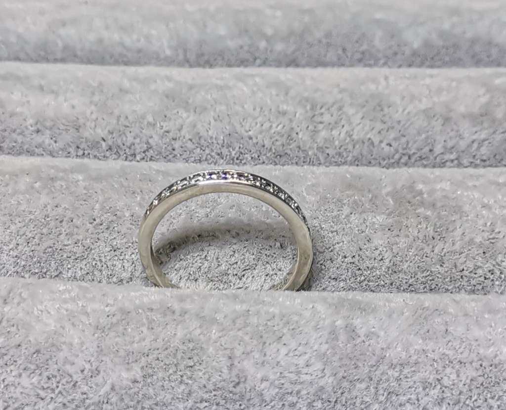 Silver Half Eternity Ring