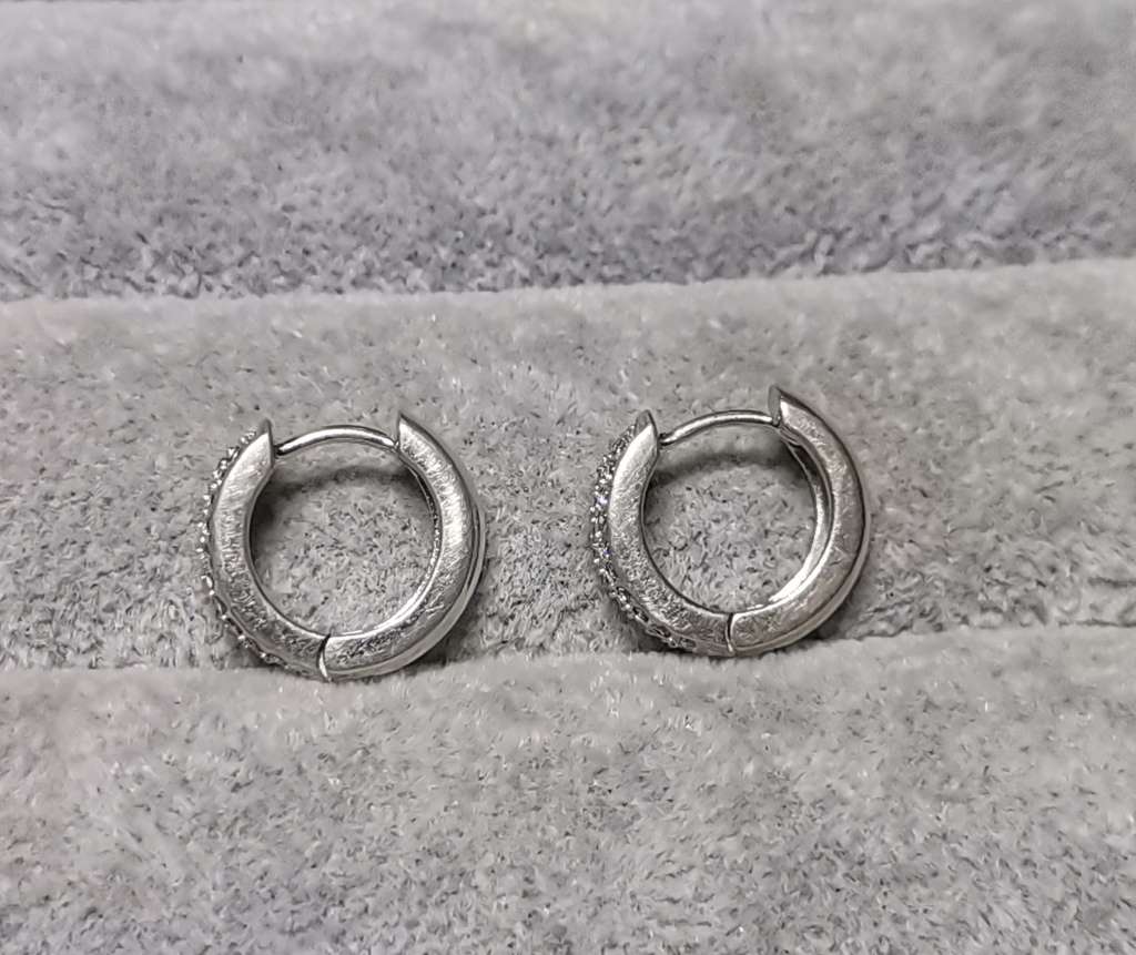 Dazzling Silver Earrings