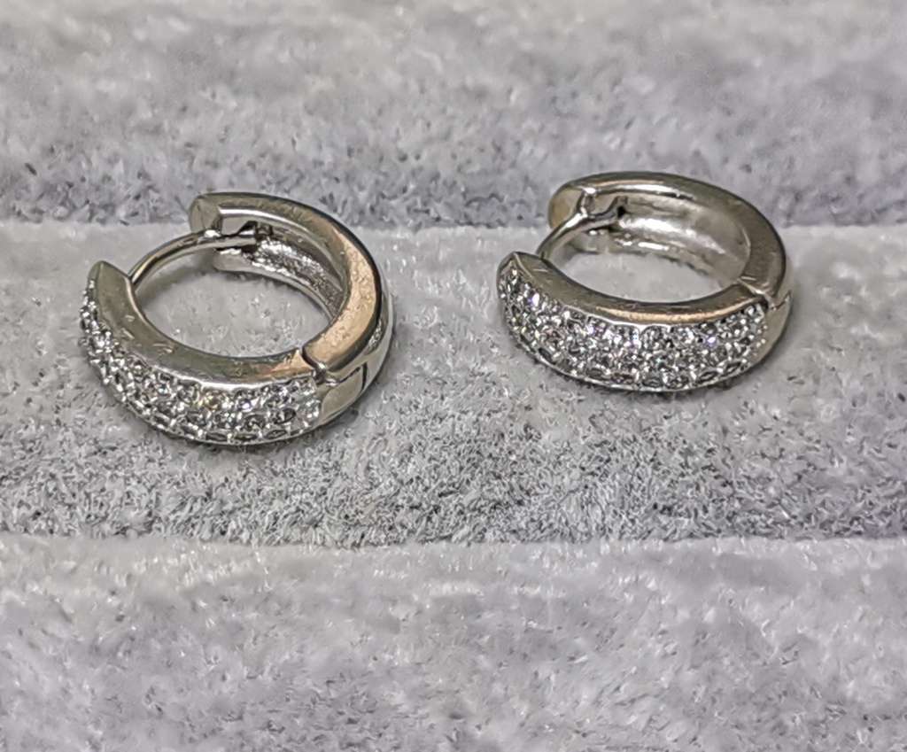 Dazzling Silver Earrings