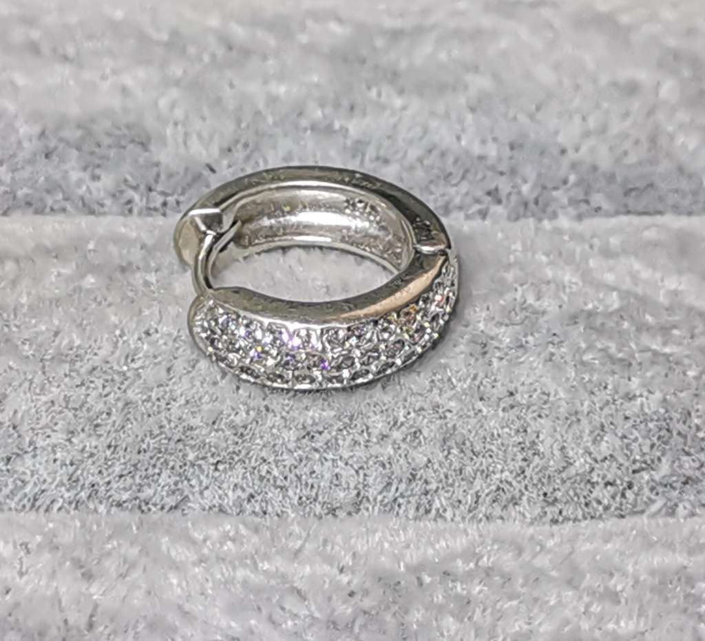 Dazzling Silver Earrings