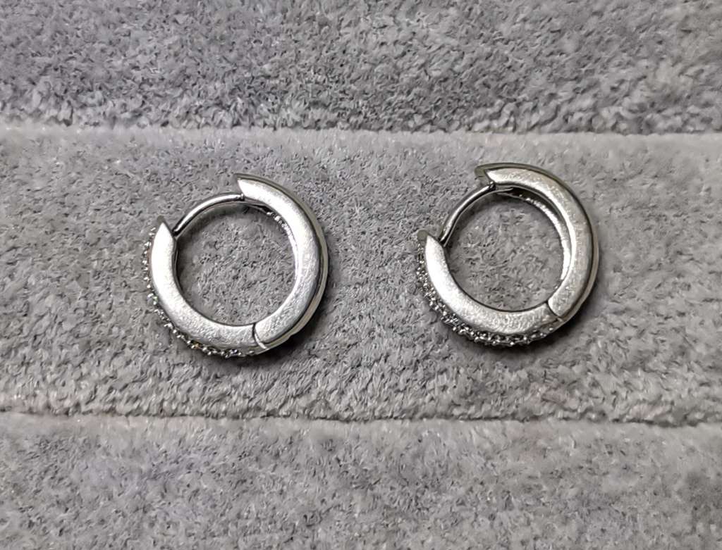 Dazzling Silver Earrings