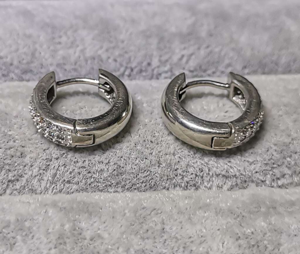 Dazzling Silver Earrings