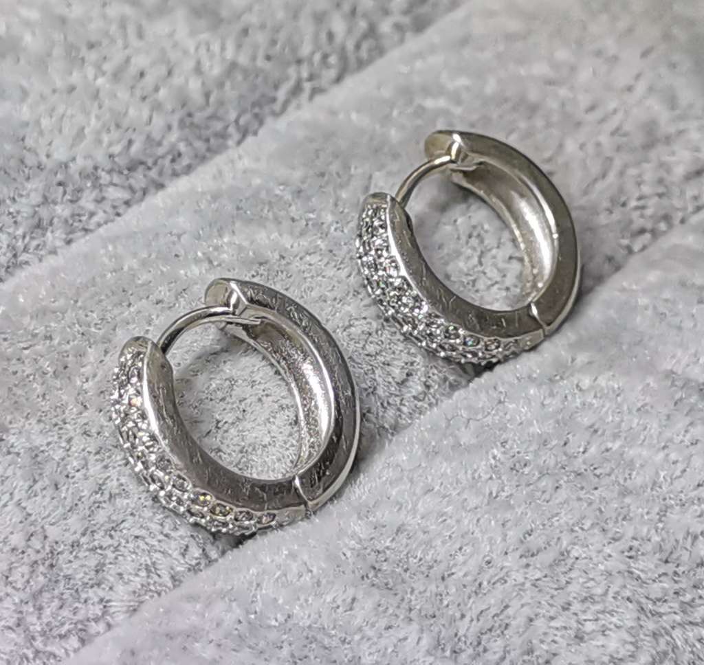 Dazzling Silver Earrings