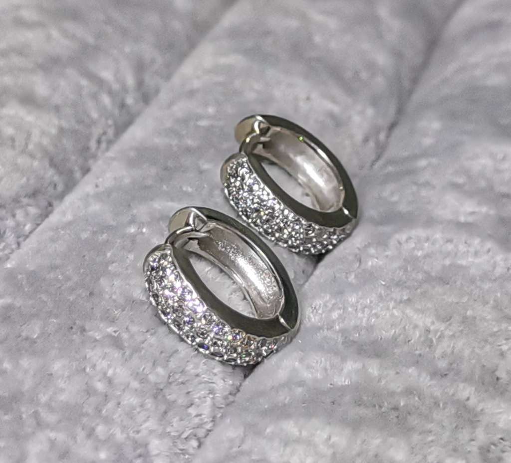 Dazzling Silver Earrings