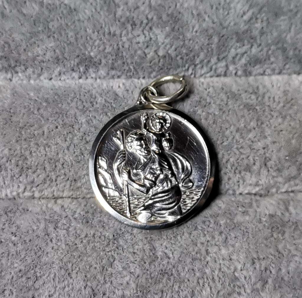 Silver St. Christopher Pendant