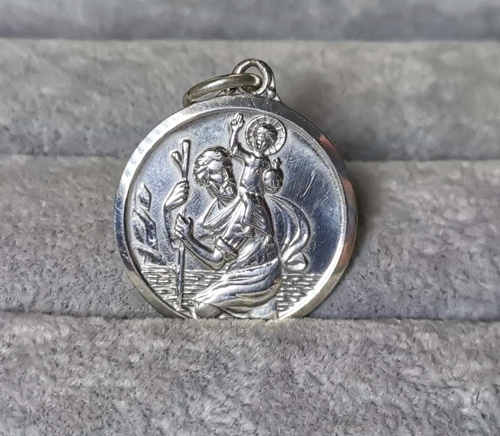 Silver St. Christopher Pendant