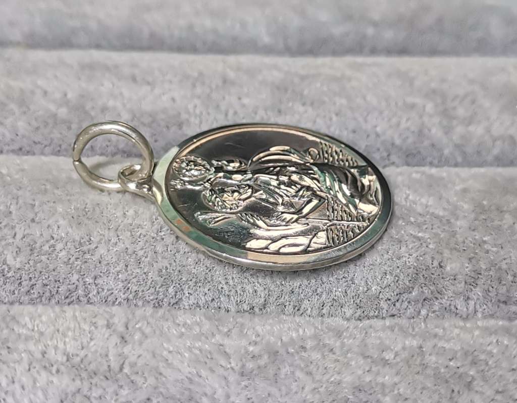 Silver St. Christopher Pendant