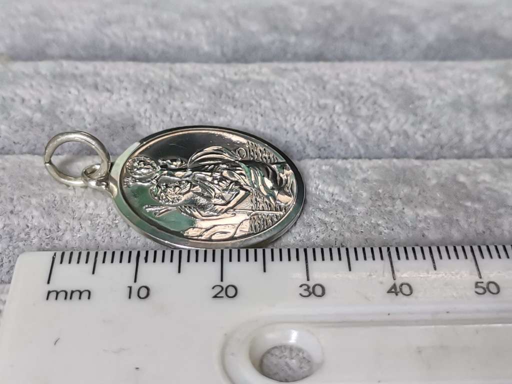 Silver St. Christopher Pendant