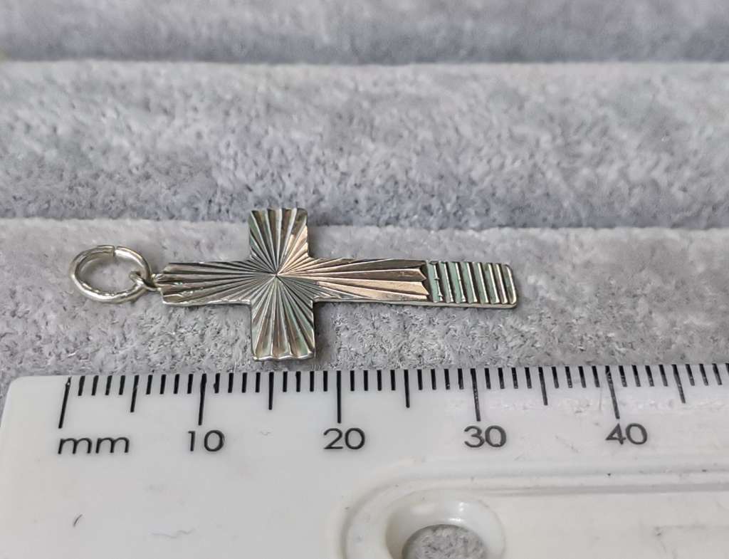 Cute Silver Cross Pendant