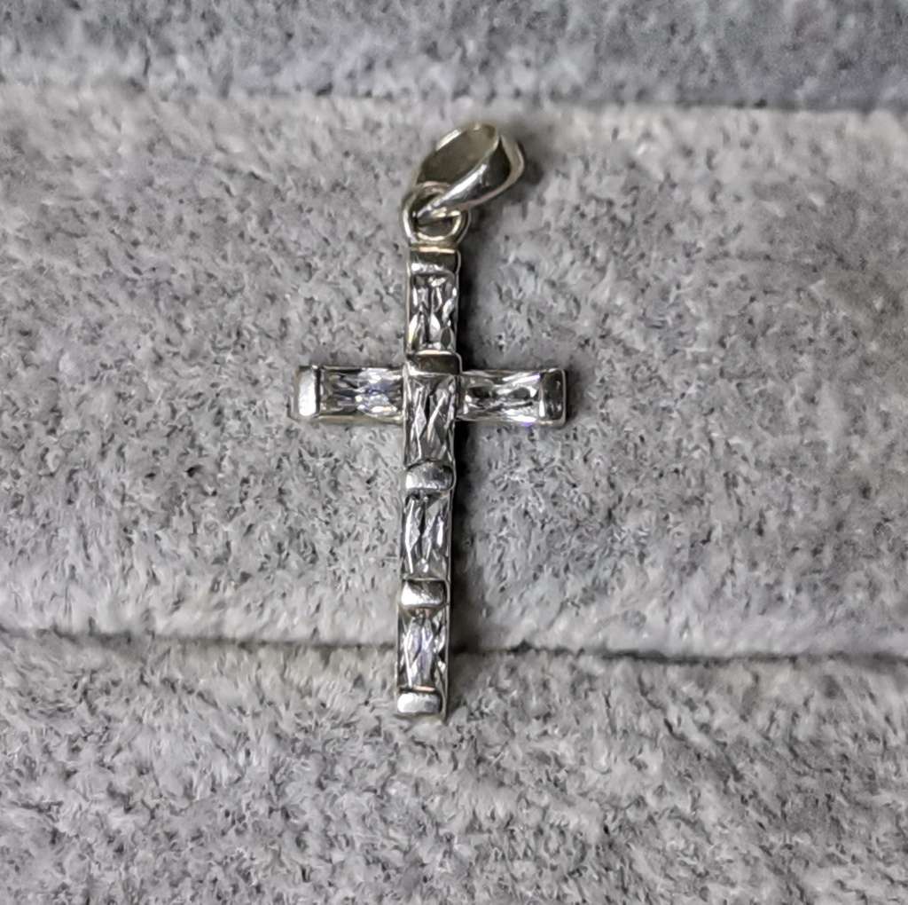 Dainty Silver Cross Pendant
