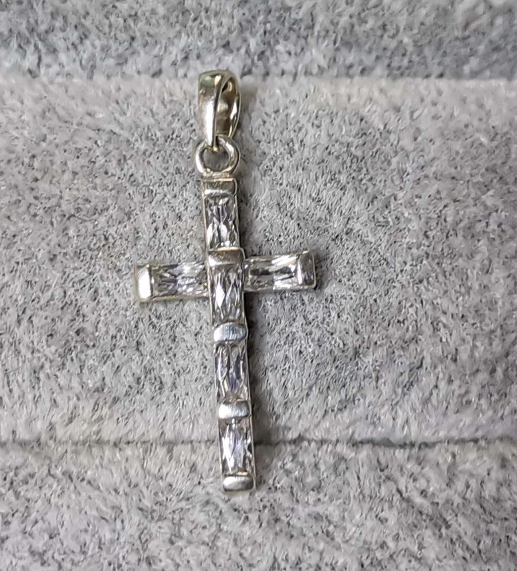 Dainty Silver Cross Pendant