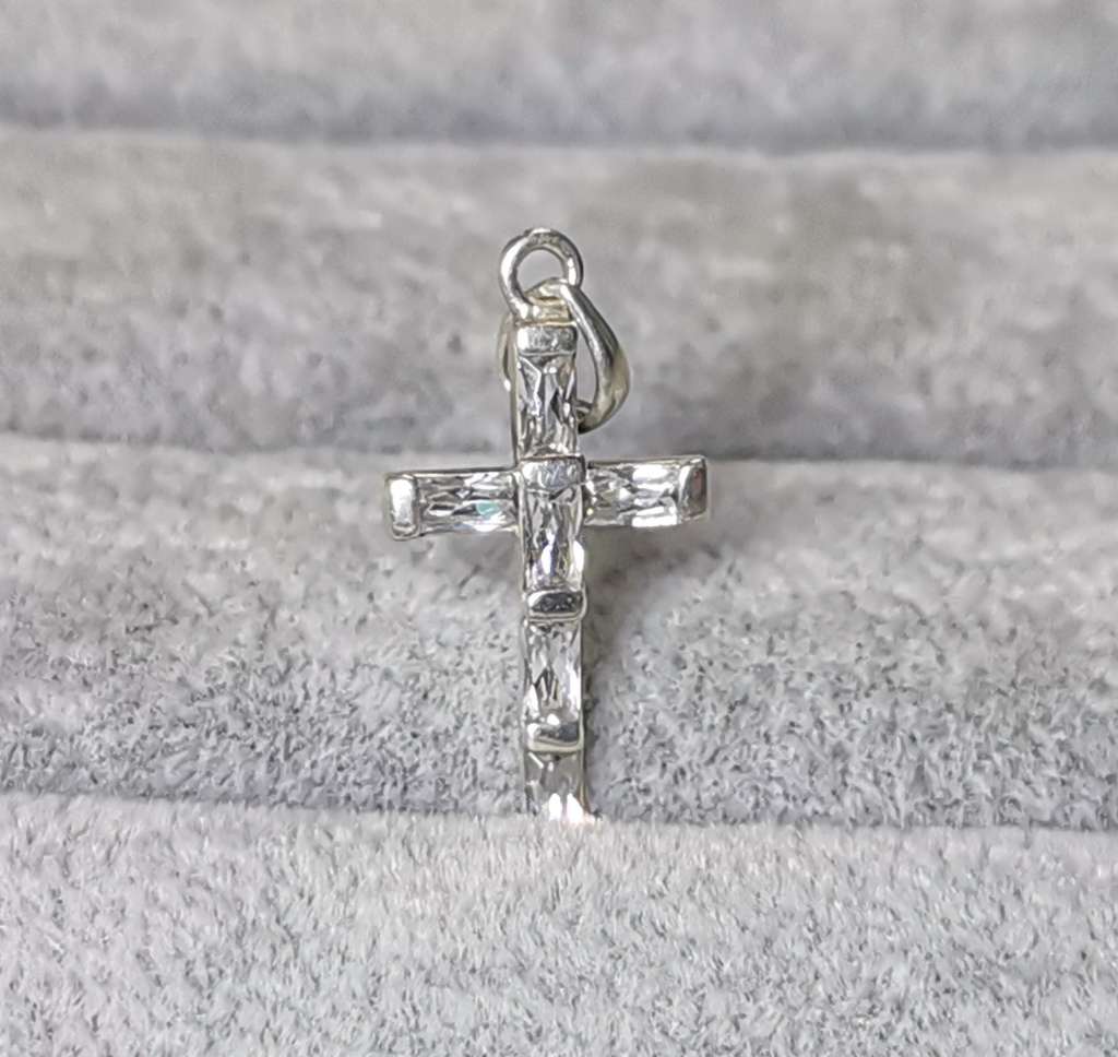 Dainty Silver Cross Pendant