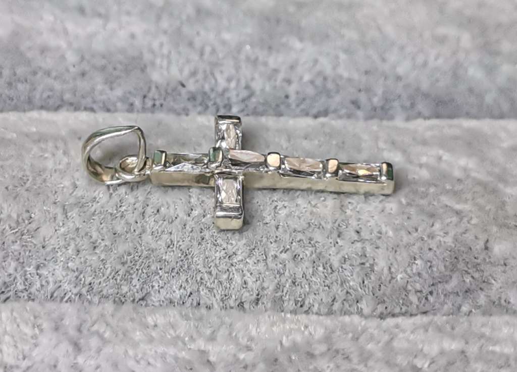 Dainty Silver Cross Pendant