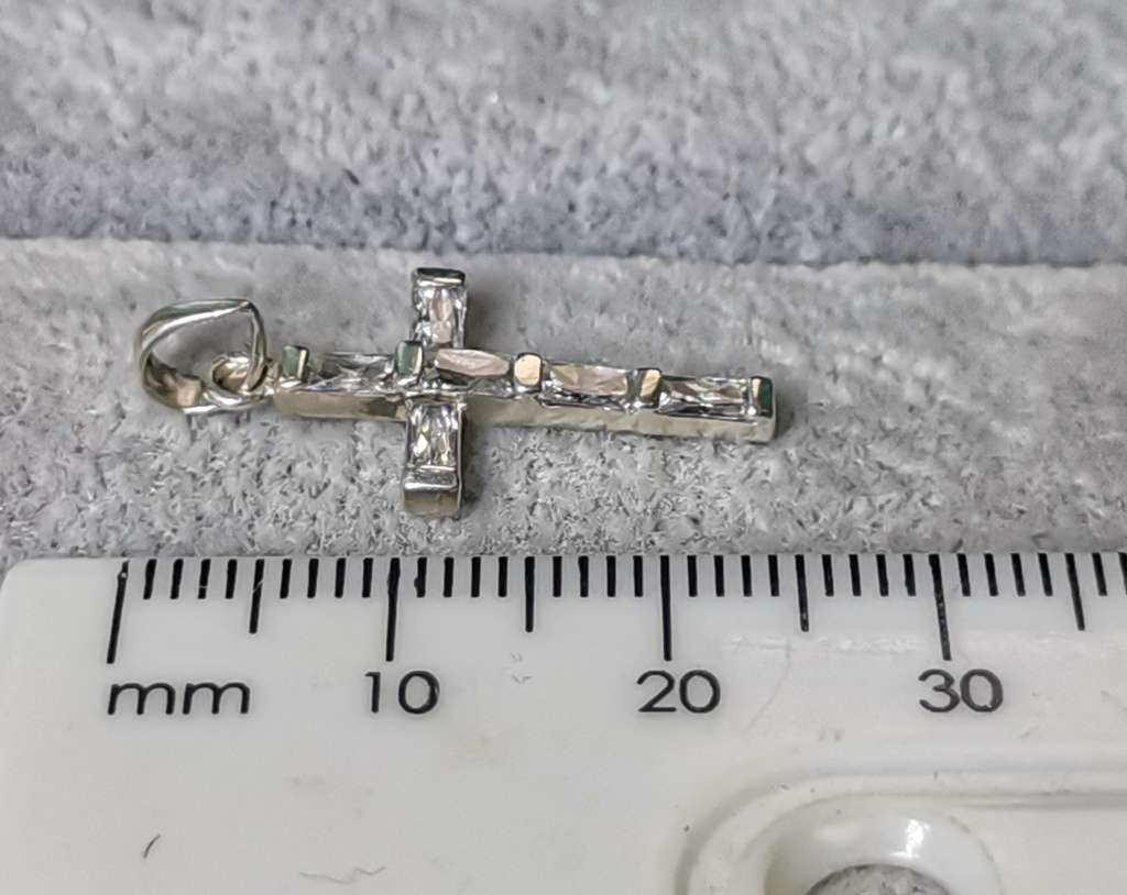 Dainty Silver Cross Pendant