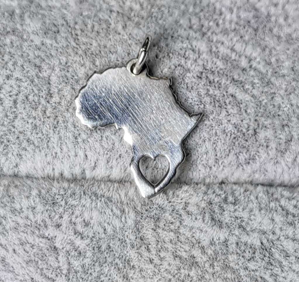 Silver Africa Pendant