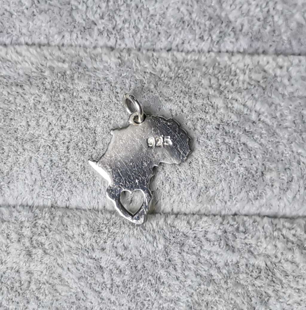 Silver Africa Pendant