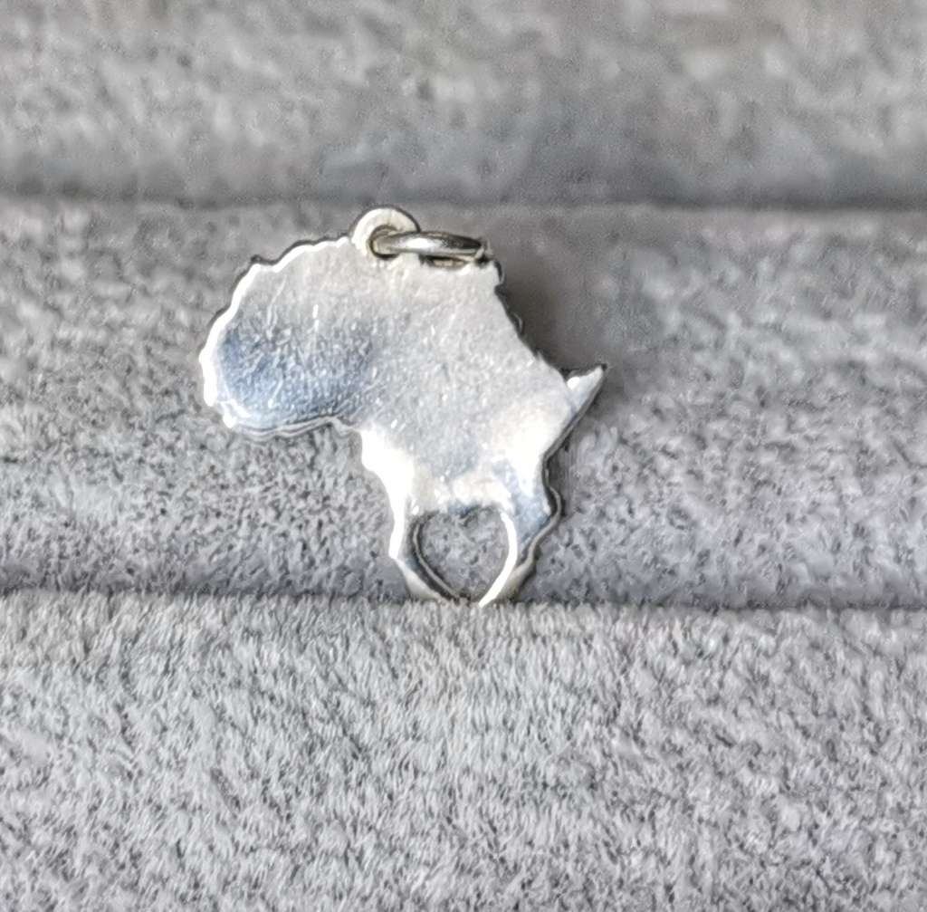 Silver Africa Pendant