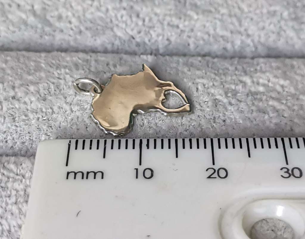 Silver Africa Pendant