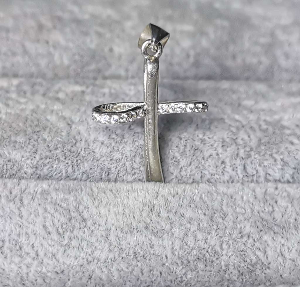 Dainty Silver Cross Pendant