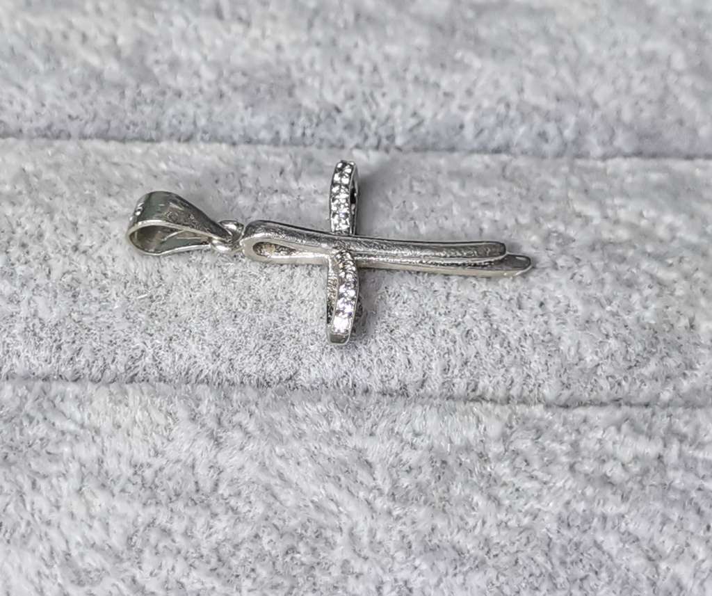 Dainty Silver Cross Pendant