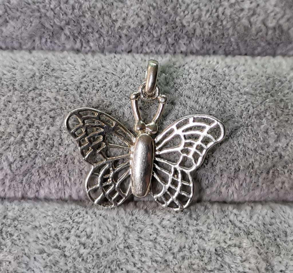 Silver Butterfly Pendant